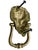 Antique English Brass Lion Head Door Knocker For Sale - Image 9 of 10