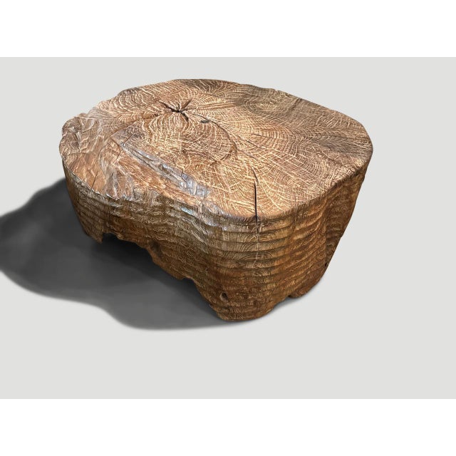 Andrianna Shamaris Magnificent Teak Wood Coffee Table For Sale - Image 17 of 18