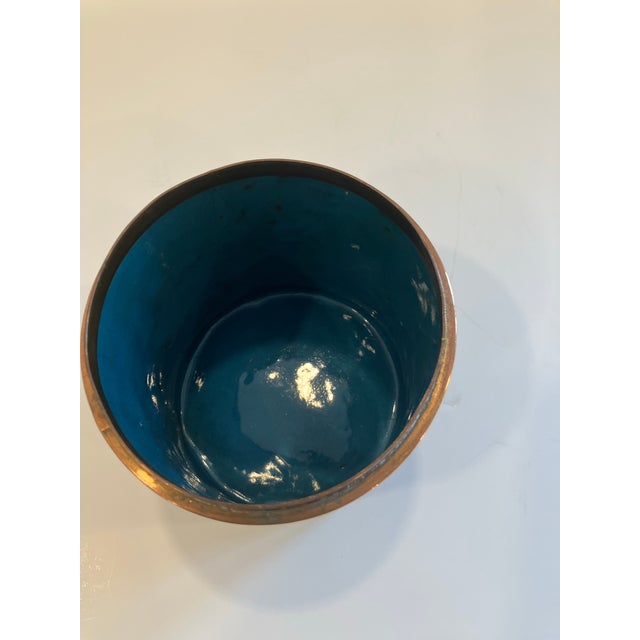 This covered cloisonné jar is marked China Possibly used as a humidor would now be better used as a tea container