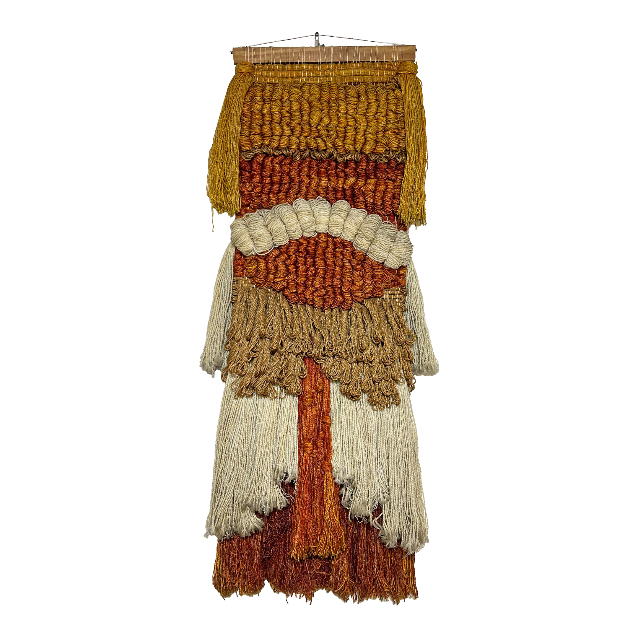 70s Weaving Textile Wall Art