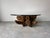 Brown 1970’s Vintage Freeform Art Hand-Carved Wood Sculptural Coffee Table With Glass Top — Signed r.l.s.j. For Sale - Image 8 of 12