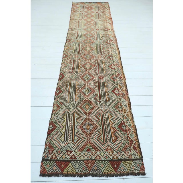 Antique Turkish Afion Kilim Runner For Sale - Image 13 of 13