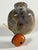 19th C. Chinese Macaroni Shadow Agate Snuff Bottle Chalcedony Translucent For Sale In Sacramento - Image 6 of 9