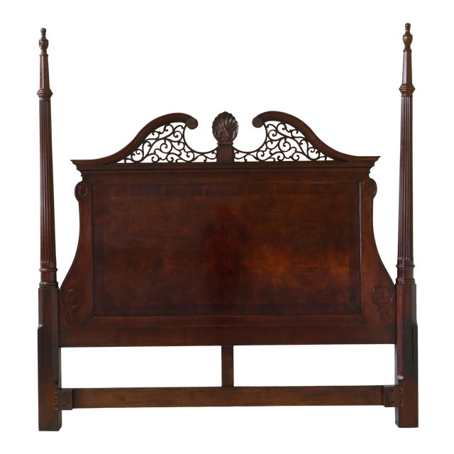 Century King Size Style Mahogany Bed Headboard Chairish