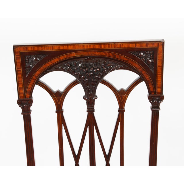 Set of Antique Sheraton Revival Side Chairs For Sale - Image 10 of 18