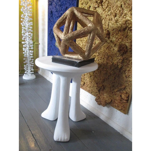 One-of-a-Kind Gilt Polyhedrons / Hanging Abstract Sculptures - A Pair For Sale - Image 4 of 12