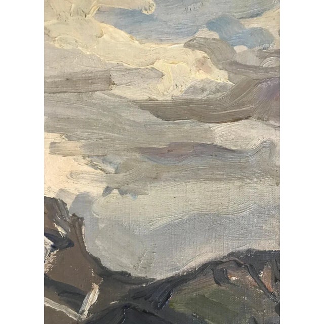 Charles De Ziegler, Mountains, Oil on Canvas For Sale - Image 6 of 8