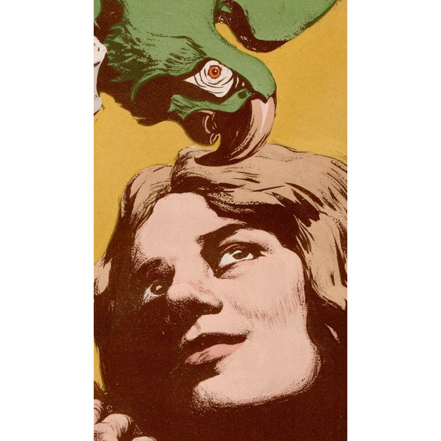 Angelo Jank, La Femme au Parroquet, 1898, Original Lithograph For Sale - Image 3 of 10