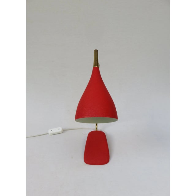 1950s Red Table Lamp from Cosack, 1950s For Sale - Image 5 of 18