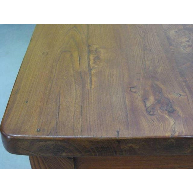 Solid elm table restored some time ago