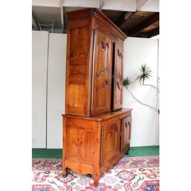 Antique French 19th Century Cherry Wood Buffet For Sale - Image 10 of 12