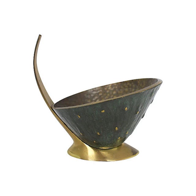 Mid 20th Century Mid-Century Modern Brass Catchall For Sale - Image 5 of 5