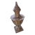 Vintage 9" Hosley Classic Collection Lidded Urn| Patinated Brass Finish|Fluted Metal Ginger Jar For Sale