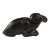 HongShan Style Culture Black Carved Jade Primitive Figure of a Bird 1.5" H For Sale