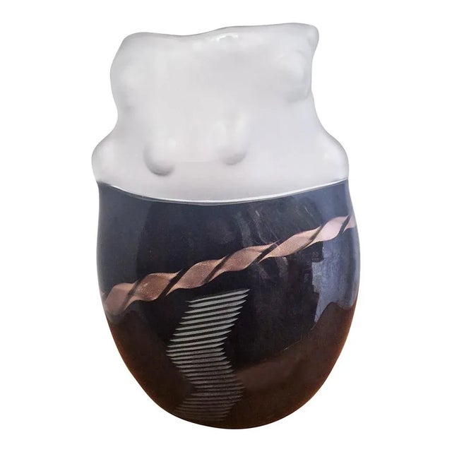 Murano Glass Vase, 1980s For Sale - Image 3 of 9