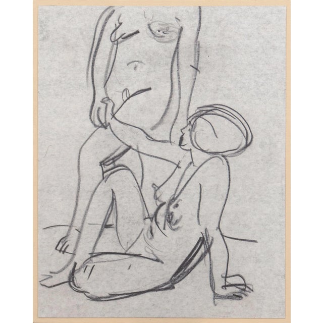 Paper 'Two Nudes' by Victor Di Gesu, Paris, Louvre, Salon D'Automne, Academie Chaumière, Los Angeles County Museum of Art, San Francisco Art Assocation For Sale - Image 7 of 9