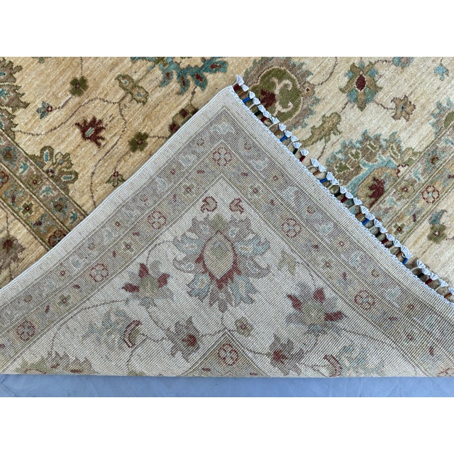 Hand-Knotted Oushak Style Wool Area Rug - 8'1" X 10'0" For Sale - Image 15 of 15