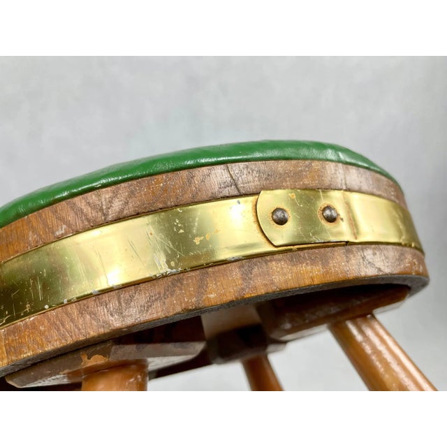 Folk Austrian Rustic Country Stool, 1970s For Sale - Image 9 of 12