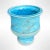 Modern Peter C. Vallez Studio Pottery Art Blue Vase, Signed and Dated 1994 For Sale - Image 3 of 5