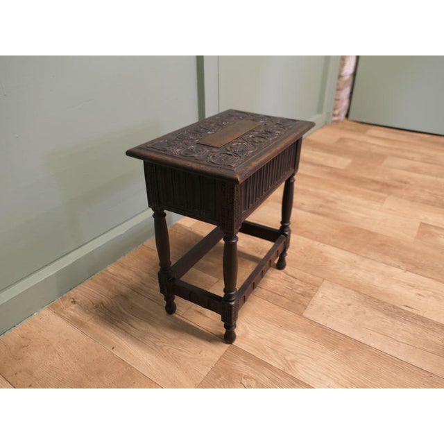 19th Oak Joint Coffin Table For Sale - Image 3 of 8