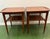 *Rare Find* PAIR of Tove Edvard Kindt Larsen teak end tables. Distinctive in style.