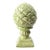 1950s Celadon Glazed Ceramic Artichoke Finial, 11.5"h For Sale