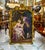 French French Romantic Couple Painting – Ornate Hand-Gilded Gold Leaf Frame & Elegant Vintage Artwork For Sale - Image 3 of 3