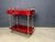 1960s Italian Lacquered Goatskin and Parchment Serving Bar Cart from Aldo Tura, 1960s For Sale - Image 5 of 9