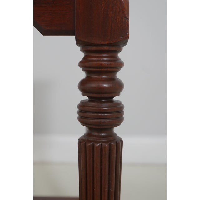 Wood Pair of Ethan Allen Mahogany Two-Tier Nightstands For Sale - Image 7 of 18