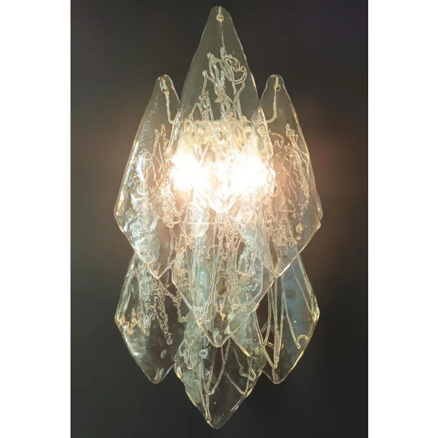 La Murrina 1960s "Vele" Sconces by La Murrina, a Pair For Sale - Image 4 of 8