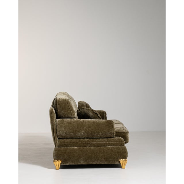 1970s Italian Upholstered Sofa For Sale - Image 11 of 13
