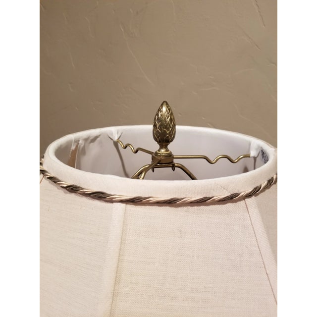 1990s 1990s Large Green Ceramic Lamp For Sale - Image 5 of 12