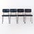Set of 4 different Gispen chairs model 1231 designed by Ontwerpbureau Gispen in c. 1960. Model 1231, unlike model 1235,...