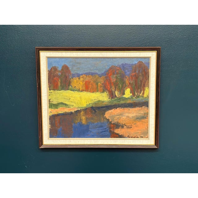 Svän Grandin, Autumn Reflections, 1960s, Oil on Panel, Framed For Sale - Image 7 of 18