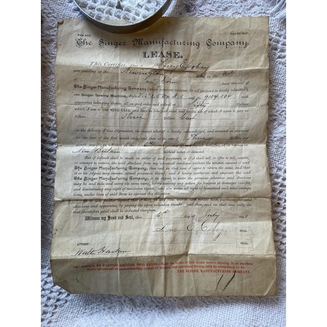 Late 19th Century Antique 1891 Singer Sewing Machine With Foot Treadle For Sale - Image 5 of 10