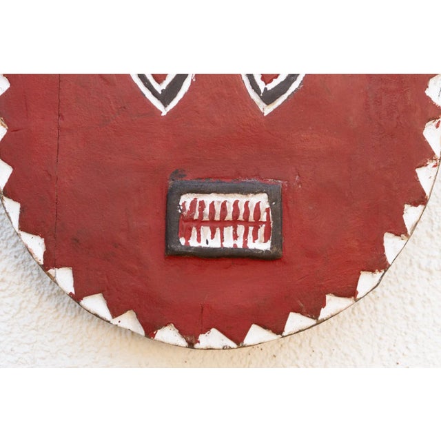Red Radiant Red African Goli Mask For Sale - Image 8 of 11
