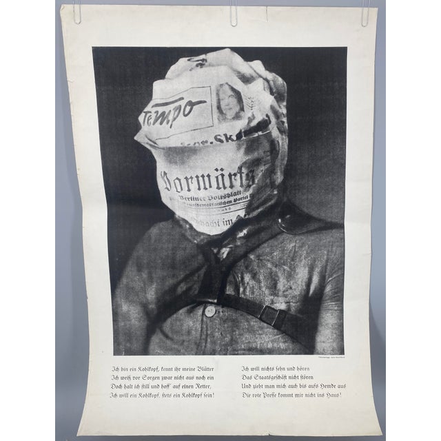 John Heartfield, Those Who Read Bourgeois Newspapers Will Become Blind and Deaf, Away with the Stupefaction Bandages!, 1969, Print For Sale - Image 11 of 11