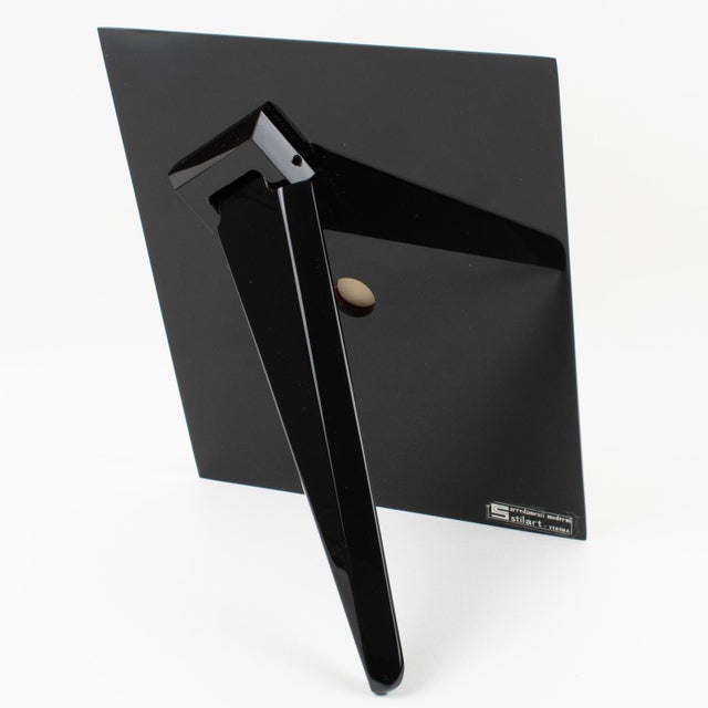 1970s Rede Guzzini Modernist Lucite Picture Frame, circa 1970 For Sale - Image 5 of 9