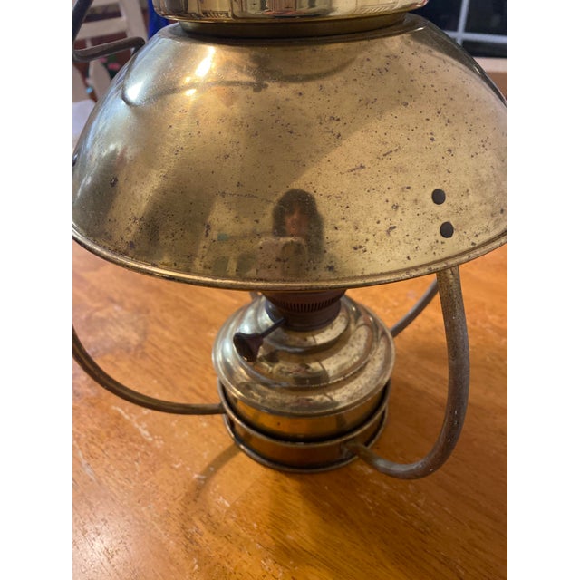 20th Century Trawler Ideal Brenner Brass Nautical Oil Lamp Chairish