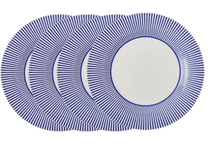Spode Steccato Dinner Plates, Set of 4