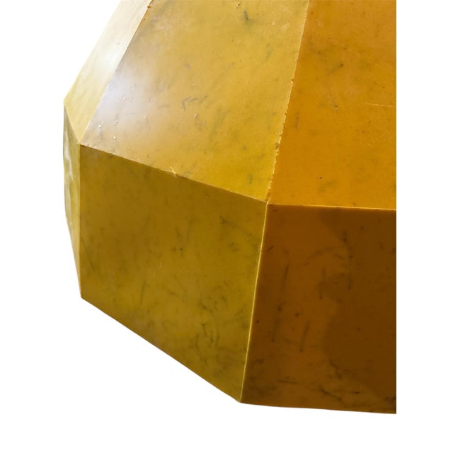 Yellow Rawtation Chandelier Ceiling Light, 2010 For Sale - Image 8 of 10