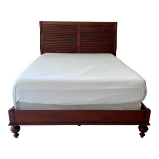 1990s Ethan Allen Queen Bed Formerly British Classics/Caymen Collection Now Called Kingston For Sale