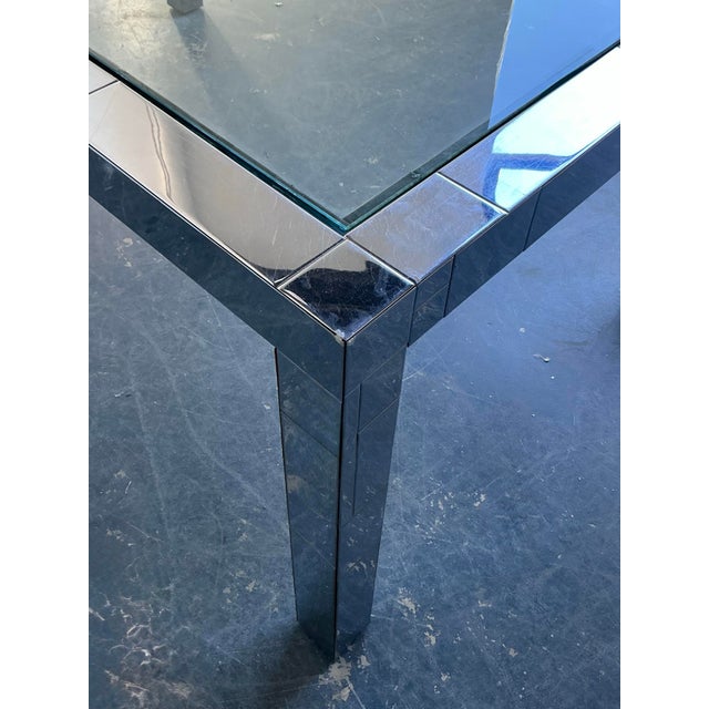 Vintage Boho Chrome Cityscape Dining Table After Paul Evans For Sale - Image 10 of 12