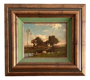 J. G. Van Jole, Dutch Landscape, 1890s-1910s, Oil on Canvas