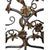 Mid 20th Century Mid-20th Century Hand-Forged Wrought Iron Candelabra With Applied Cast Brass Botanical Details For Sale - Image 5 of 11