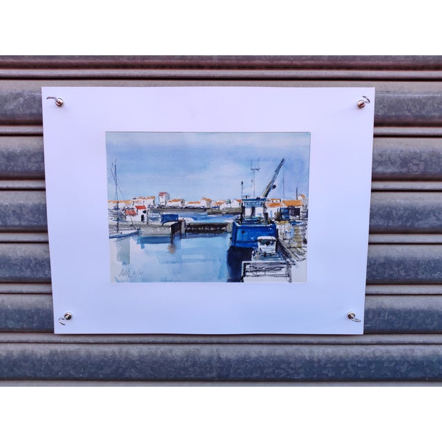 Michel Roubille, L'Ile d'Yeu, 2001, Watercolor For Sale