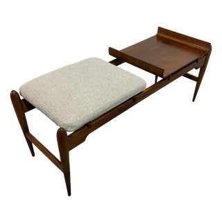 Vintage Italian Wooden Bench in the style of the Reguitti Brothers, 1960 For Sale