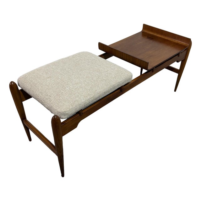 Vintage Italian Wooden Bench in the style of the Reguitti Brothers, 1960 For Sale
