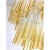 Contemporary murano glass “tronchi” chandelier whit an exclusive brushed-gold 24k metal frame. very rare light amber color...