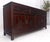 Drexel Asian Mid Century Modern Carved 4 Doors 3 Drawers Credenza Dark Solid Teak MINT For Sale - Image 4 of 16